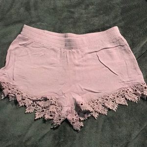 Lace Trim Shorts